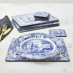 Spode Blue Italian Set Of 6 Placemats 13 Spode Blue Italian Set Of 6 Placemats -HARTS OF STUR Sales X0010568337 Spode Blue Italian Blue Italian Placemats Set of 6 5