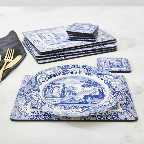 Spode Blue Italian Set Of 6 Placemats 8 Spode Blue Italian Set Of 6 Placemats - Image 6