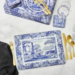Spode Blue Italian Set Of 4 Placemats -HARTS OF STUR Sales X0010648337 Spode Blue Italian Blue Italian Placemats Set of 4 4