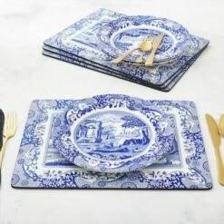 Spode Blue Italian Set Of 4 Placemats -HARTS OF STUR Sales X0010648337 Spode Blue Italian Blue Italian Placemats Set of 4 5