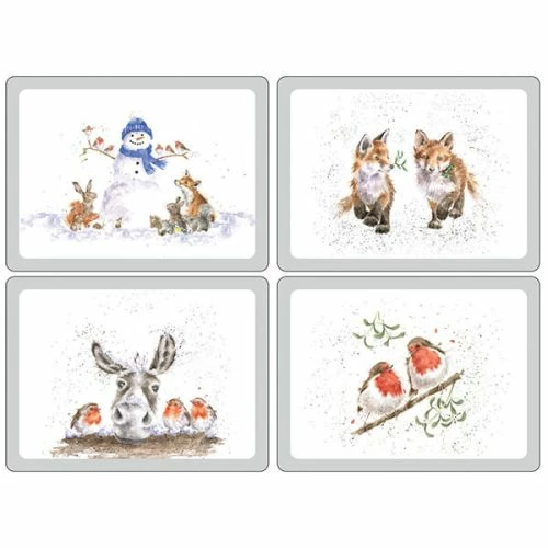 Wrendale Designs Christmas Placemats Set Of 4 3 Wrendale Designs Christmas Placemats Set Of 4