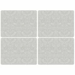Morris & Co Pure Strawberry Thief Large Placemats Set Of 4