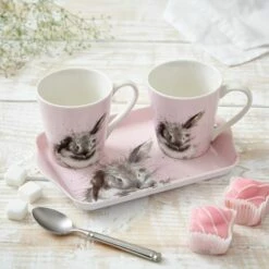 Wrendale Designs Mug & Tray Set Bathtime Rabbit -HARTS OF STUR Sales X0011659113 Wrendale Designs Mug And Tray Set Bathtime Rabbit 4