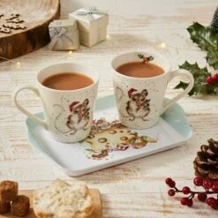 Wrendale Designs Mug And Tray Set Holly Jolly Christmas Mice 11 Wrendale Designs Mug And Tray Set Holly Jolly Christmas Mice -HARTS OF STUR Sales X0011659156 Wrendale Designs Holly Jolly Christmas Mice 4