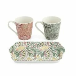 Morris & Co. Mug & Tray Set -HARTS OF STUR Sales X0011659175 Morris And Co Mug And Tray Set 3