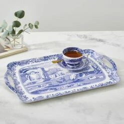 Spode Blue Italian Large Handled Tray -HARTS OF STUR Sales X0019518337 Spode Blue Italian Blue Italian Large Handled Tray 3