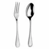 Arthur Price Classic Bead Serving Spoon & Fork Set