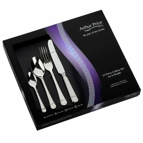 Arthur Price Classic Grecian 24 Piece Cutlery Gift Box Set 3 Arthur Price Classic Grecian 24 Piece Cutlery Gift Box Set