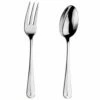 Arthur Price Classic Rattail Serving Spoon & Fork Set -HARTS OF STUR Sales ZRIS0552 AP Rattail Serving Spoon And Fork