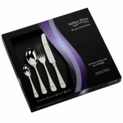 Arthur Price Classic Rattail 24 Piece Cutlery Gift Box Set