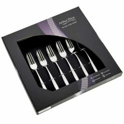 Arthur Price Contemporary Willow Set Of 6 Pastry Forks
